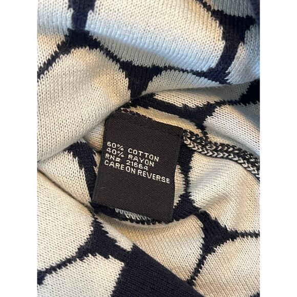 NWT Foxcroft Navy White Polka Dot Cardigan Women 2X Old Money Academia Office - Picture 15 of 16